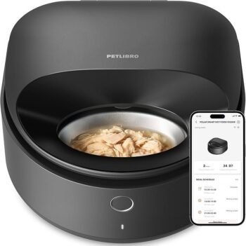 PETLIBRO Automatic Cat Feeder Wet Food with 2024 V1 Version Stainless Steel Bowl, Refrigerated 3 Fresh Meals for 3 Days, App-Controlled Pet Food Dispenser, Easy to Clean