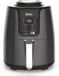Ninja Air Fryer | 4 QT Capacity | 4-in-1 Roast, Crisp, Roast, Reheats, & Dehydrates | Dishwasher Safe Parts | 105°F-400°F | Includes 20 Easy & Healthy Recipes | 1550 watt | Grey | AF101