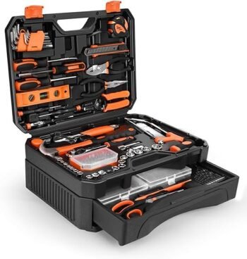 328-Piece Tool Set – Tool Kit Toolbox Storage Case with Drawer, General Household Hand Tool Kit Perfect for Home & DIY Repairs